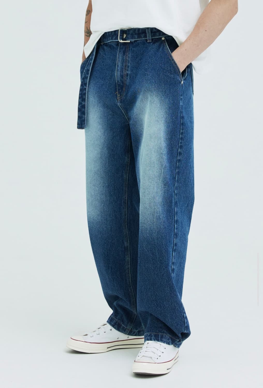 신앤리 디테쳐블 더블데님팬츠 상품이미지2