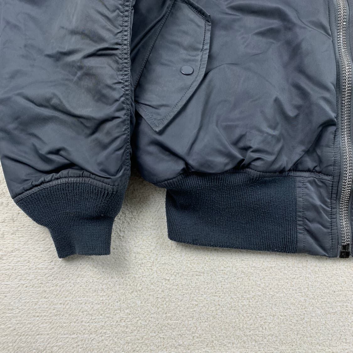 알파인더스트리 ma-1 항공점퍼 네이비 상품이미지5