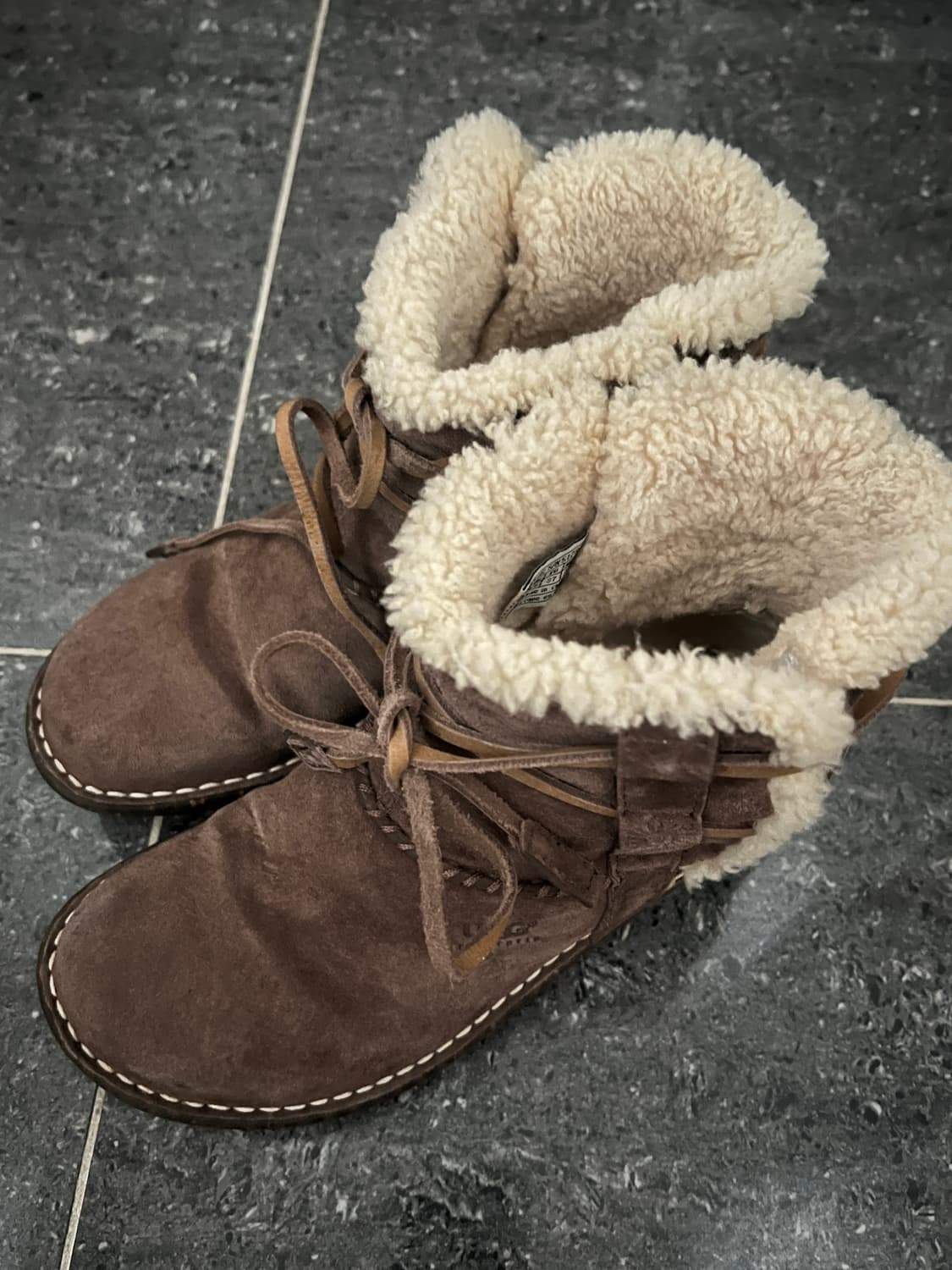 UGG 어그 스웨이드 양털 빈티지 부츠 230 상품이미지3