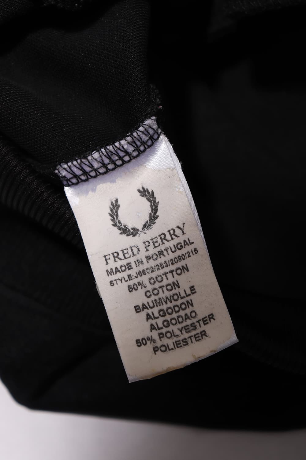 FRED PERRY 블랙 쉐브론 트랙탑 size S 상품이미지4