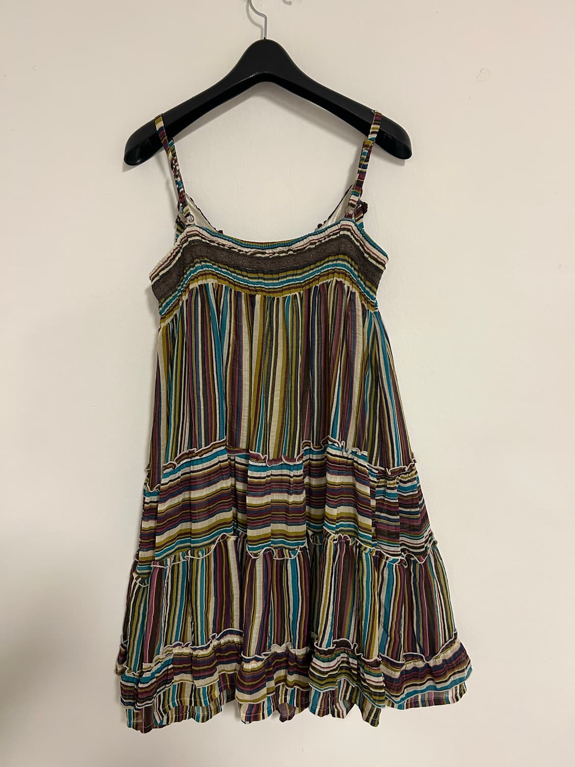 엑시즈팜 모리걸 스트라이프 크로셰  레이스 캉캉 원피스 상품이미지6