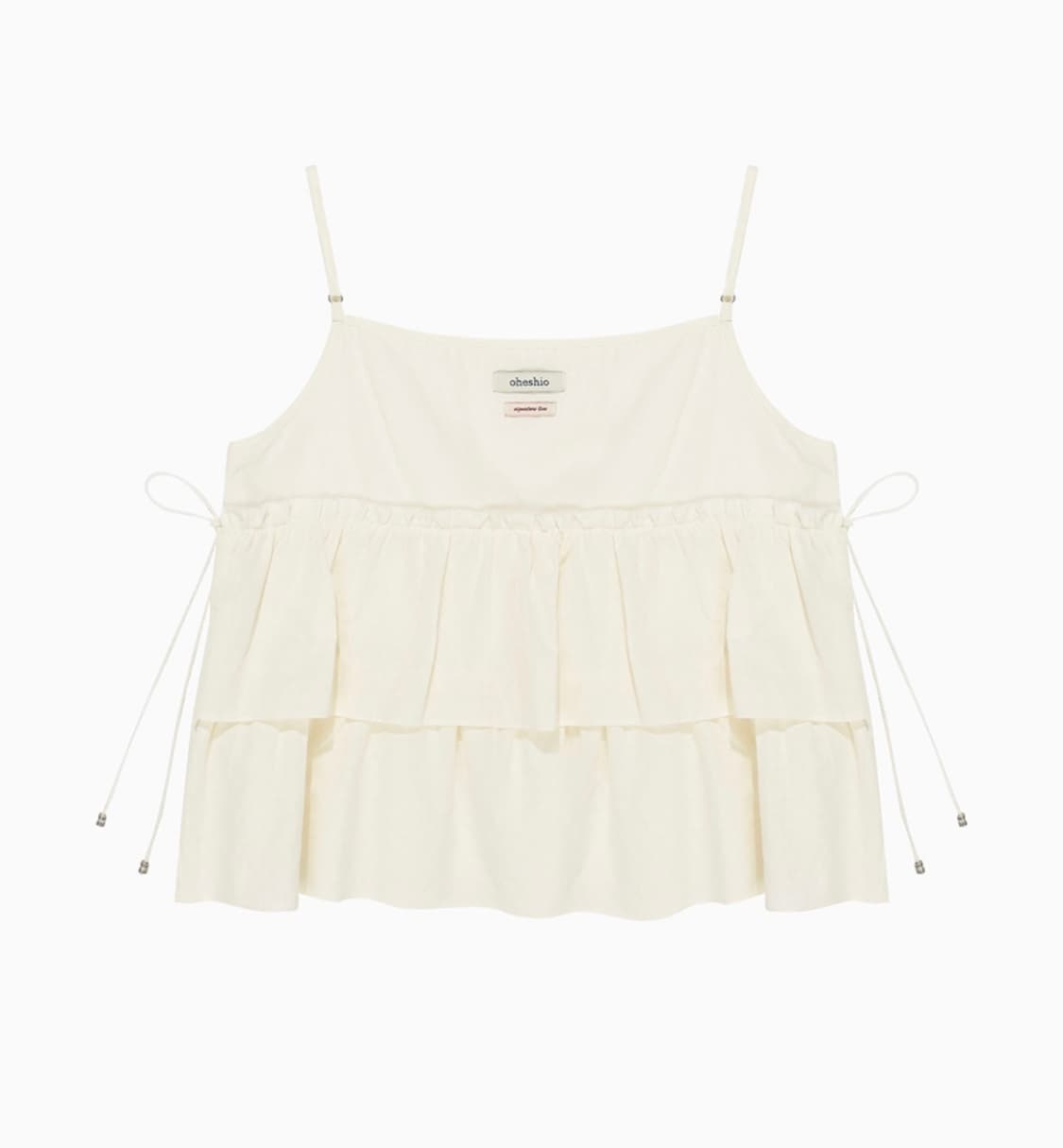 오헤시오 CUTTING CANCAN SLEEVELESS, IVORY 상품이미지2