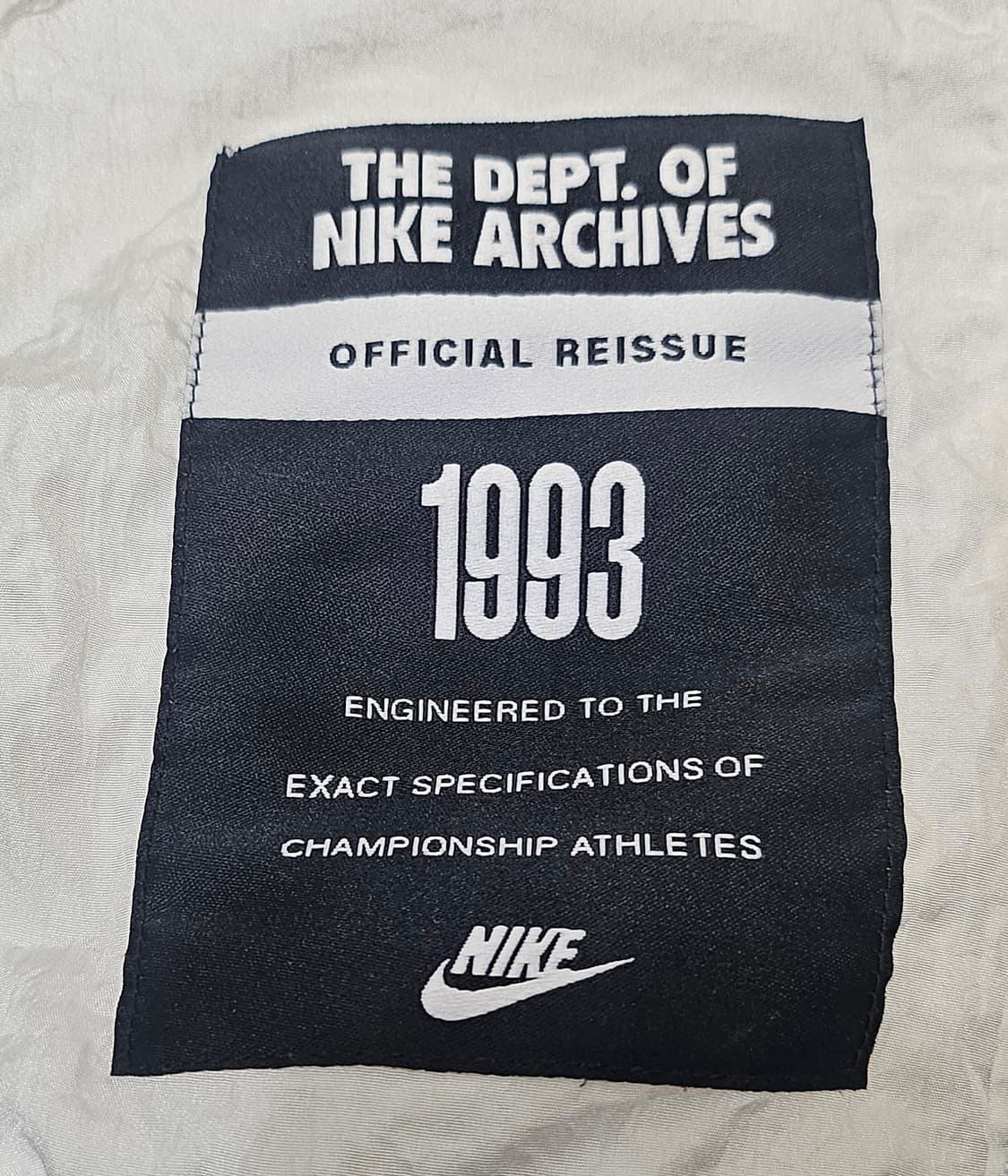 (100~105)L☆우주매물☆나이키1993리이슈[화이트블루]트랙탑바람막이 상품이미지5