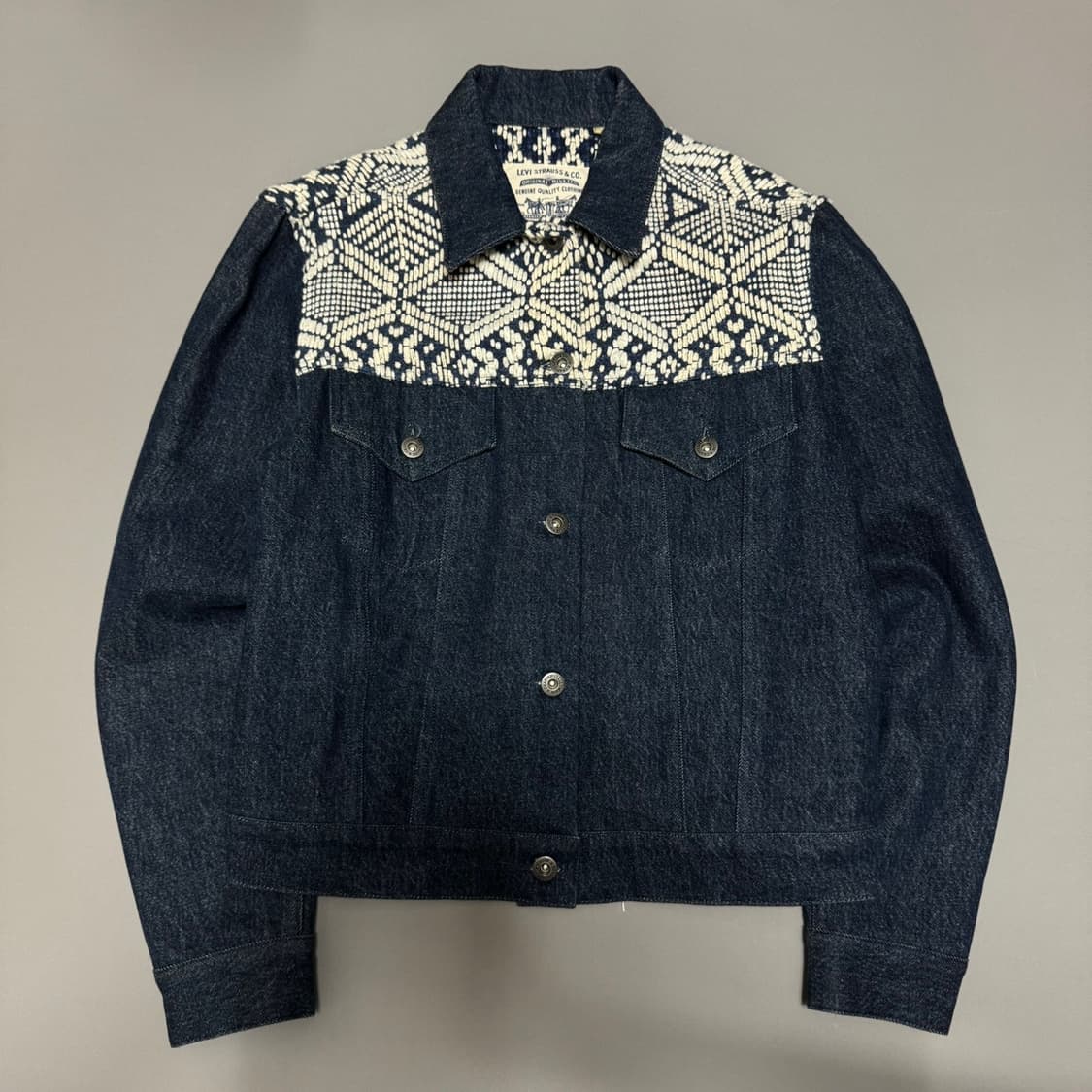 리바이스 인디고블루 Made&Crafted 프린지 데님 트러커 자켓 상품이미지8