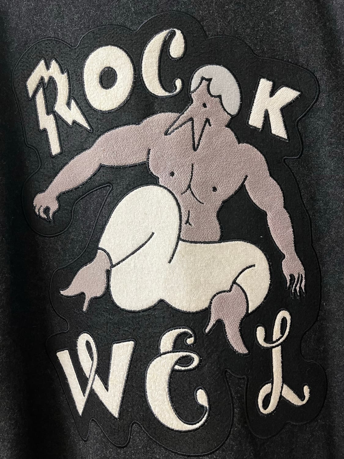 Rockwell by parra 락웰 패치워크 바시티 자켓 상품이미지4