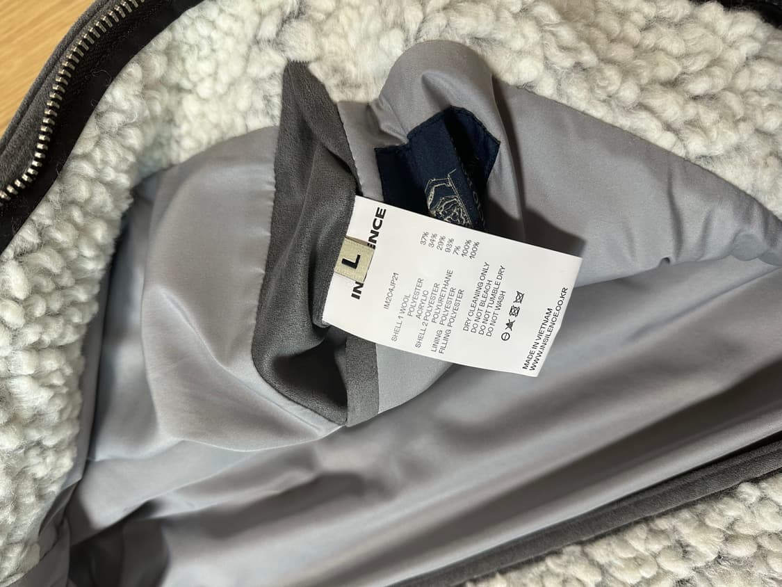 인사일런스 ROMA 울 시어링 자켓 WHITE 상품이미지4