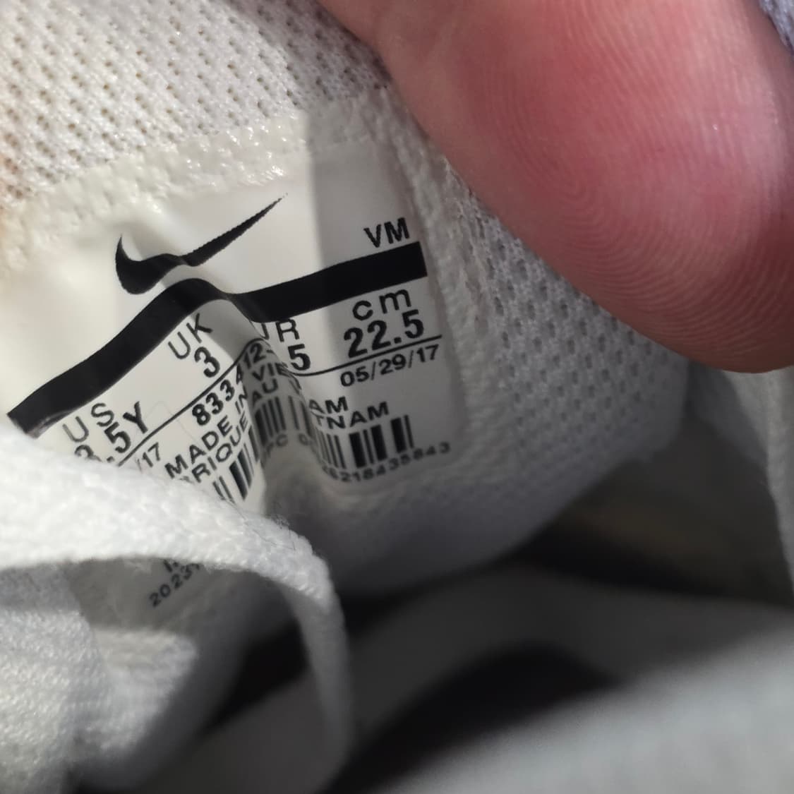 2a-26:나이키 에어맥스 90 화이트 (22.5cm)-상태굿 상품이미지10