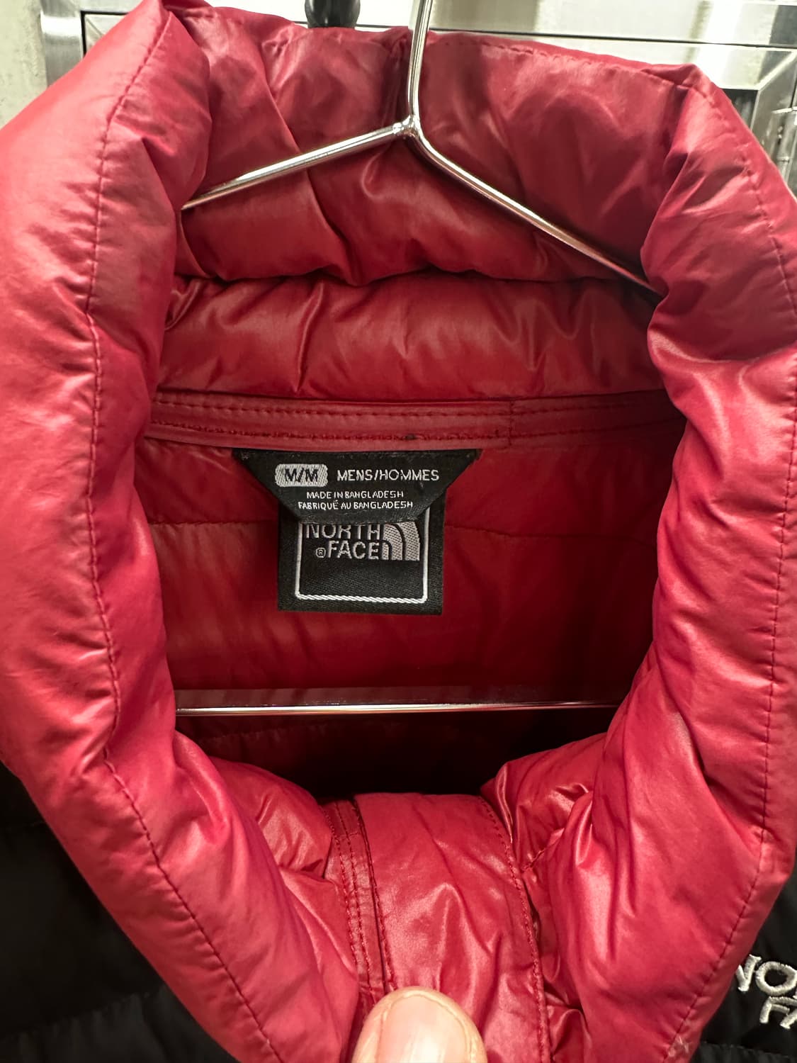 노스페이스 눕시 800 검빨 경량패딩 M 상품이미지5