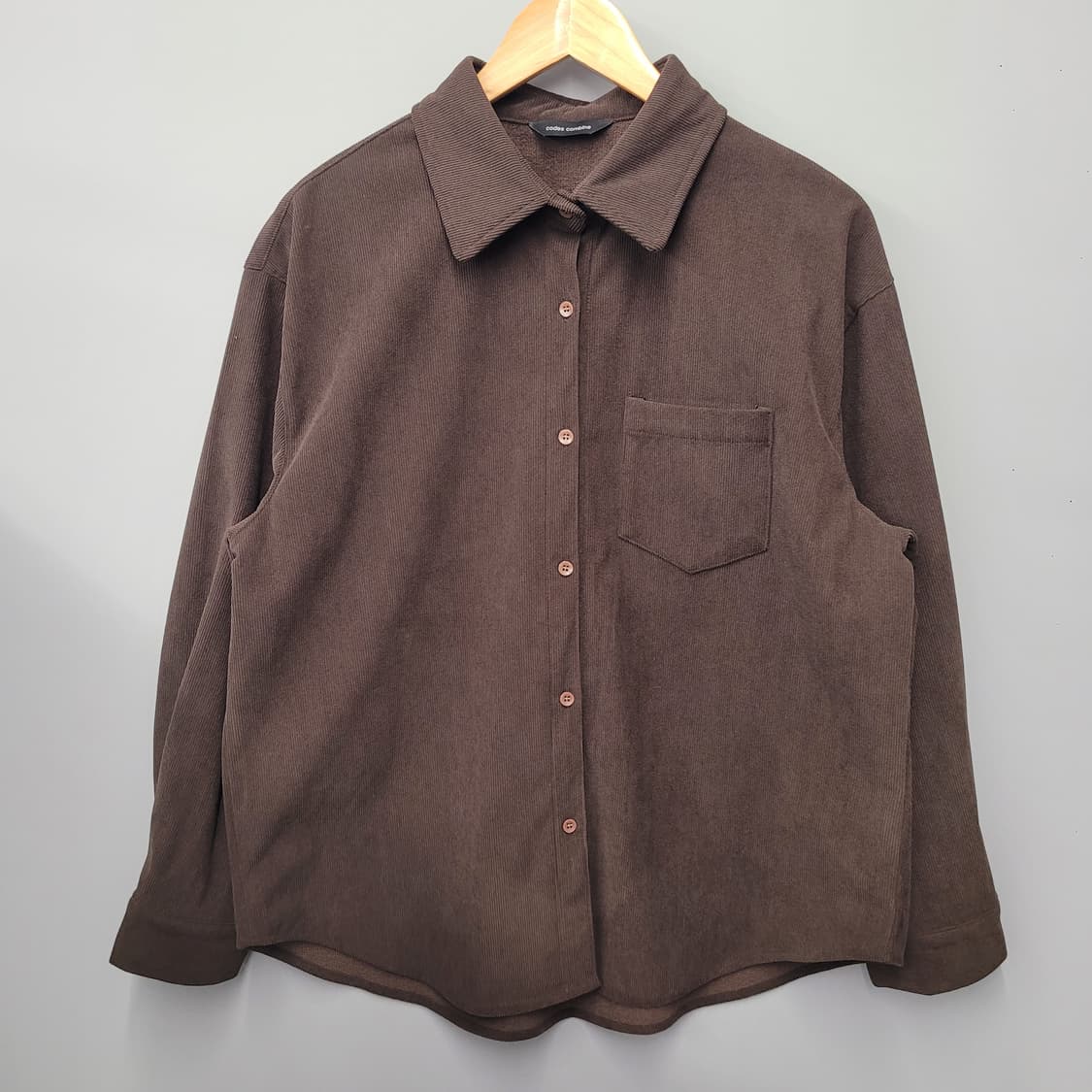 codes combine 코데즈 컴바인 기모 코듀로이 셔츠 상품이미지1