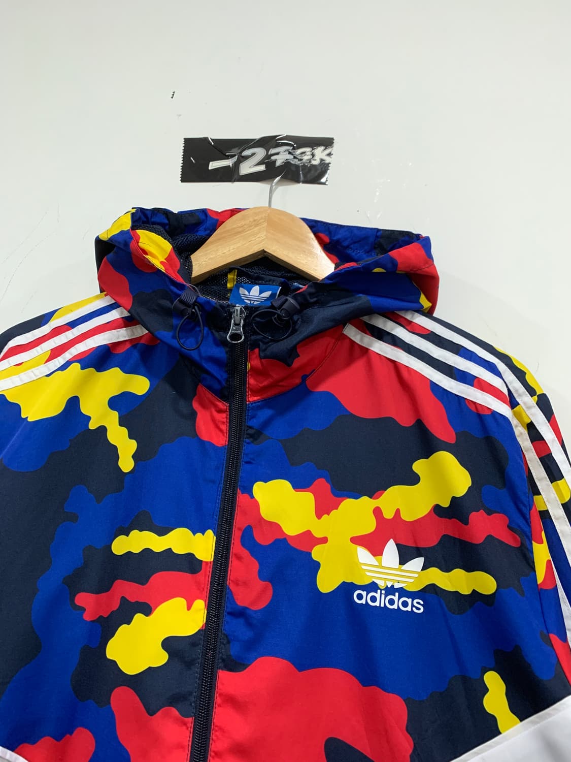 (빈티지)Adidas 아디다스 빅 트레포일 멀티 카모 윈드브레이커 상품이미지6
