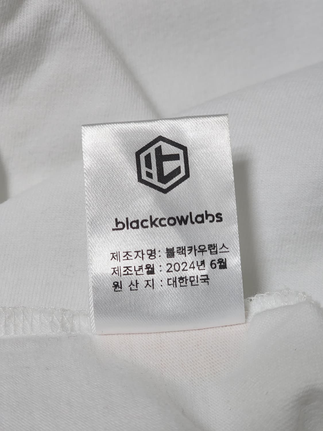 블랙카우랩스 자수 카우 마스코트 반팔 티셔츠 2XL 상품이미지8
