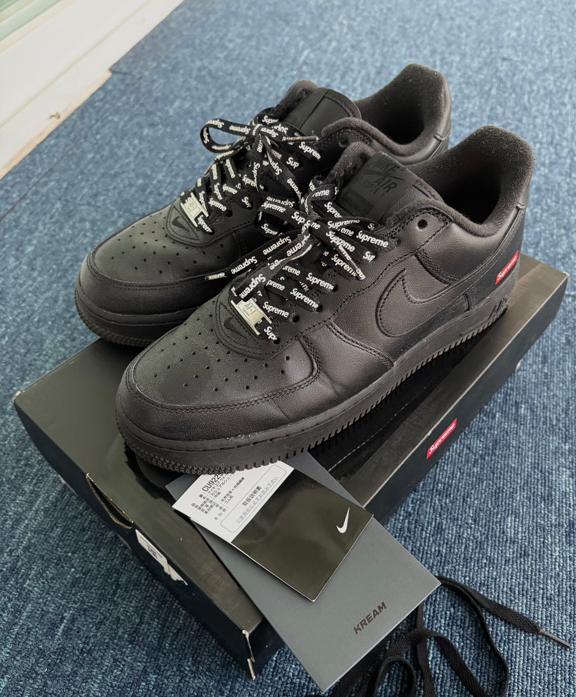 에어포스 슈프림 블랙 260 상품이미지1