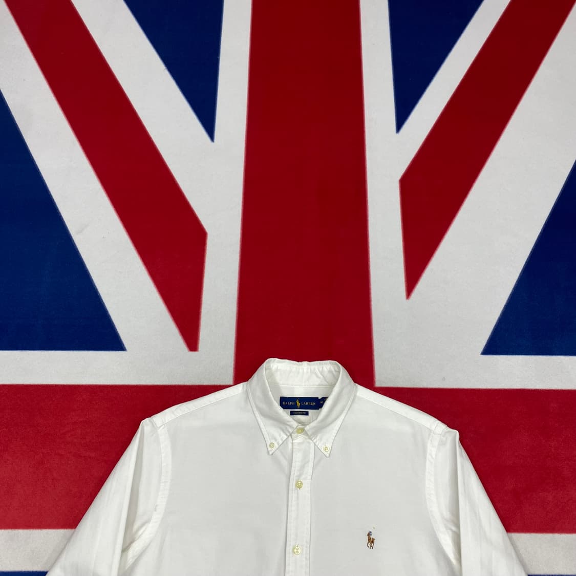 폴로 화이트셔츠  M실측L 상품이미지2