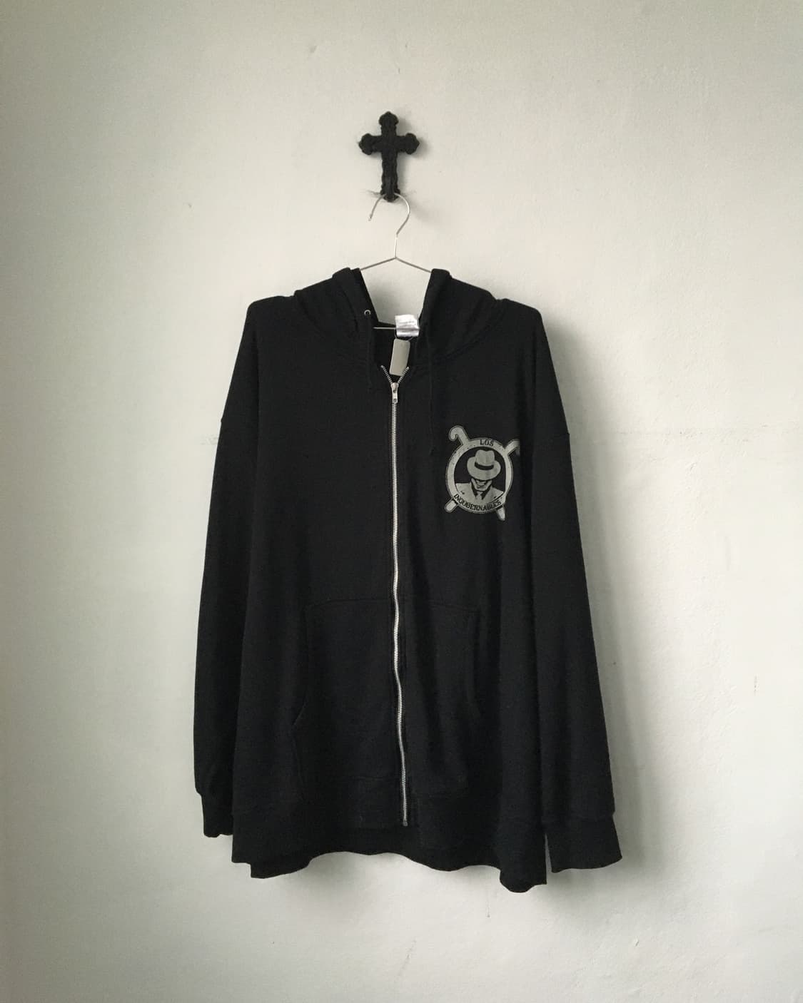 Back skull hood zip up 상품이미지3