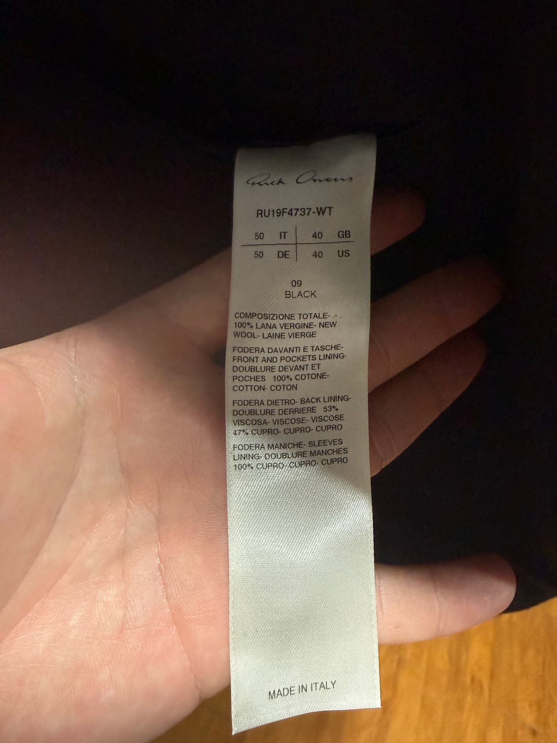 릭오웬스 블레이져 상품이미지4