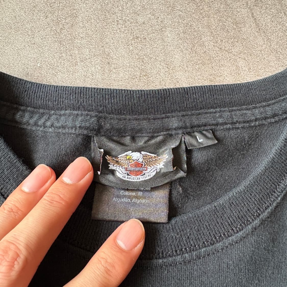 할리데이비슨 105주년 미국 생산 블랙 긴팔 티셔츠 상품이미지6