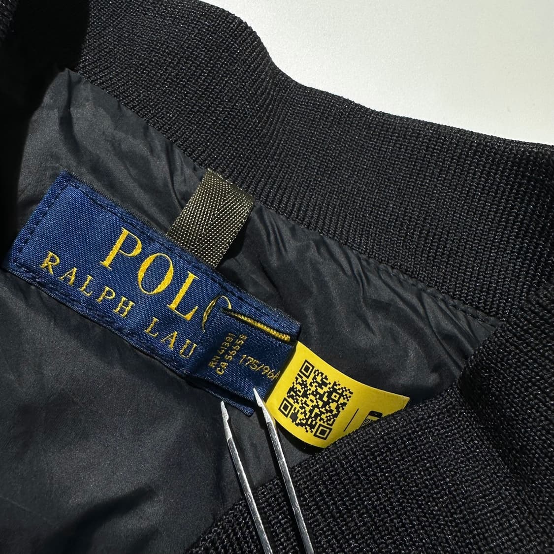폴로 랄프로렌 덕다운 경량 패딩 블루종 자켓 블랙 상품이미지5