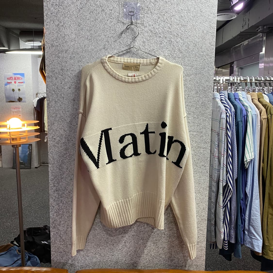 마뗑킴 빅로고 풀오버 니트 B4670 상품이미지2