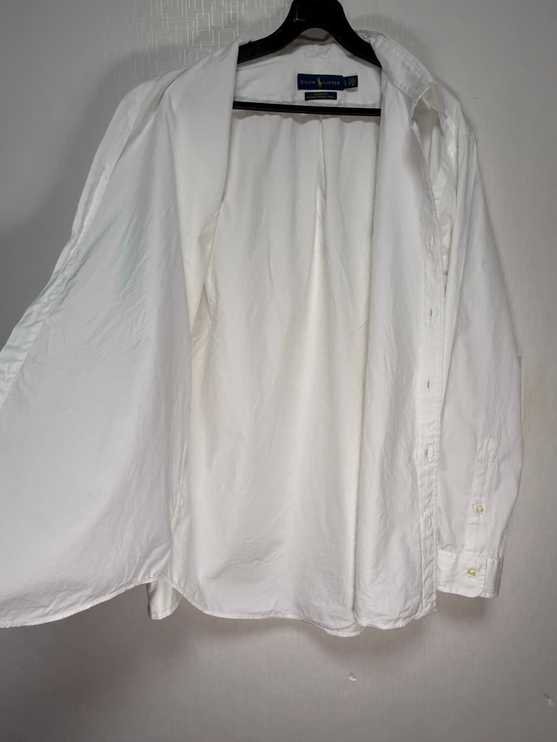 폴로 랄프 로렌 클래식 페더웨이트 트윌 화이트 셔츠 상품이미지5