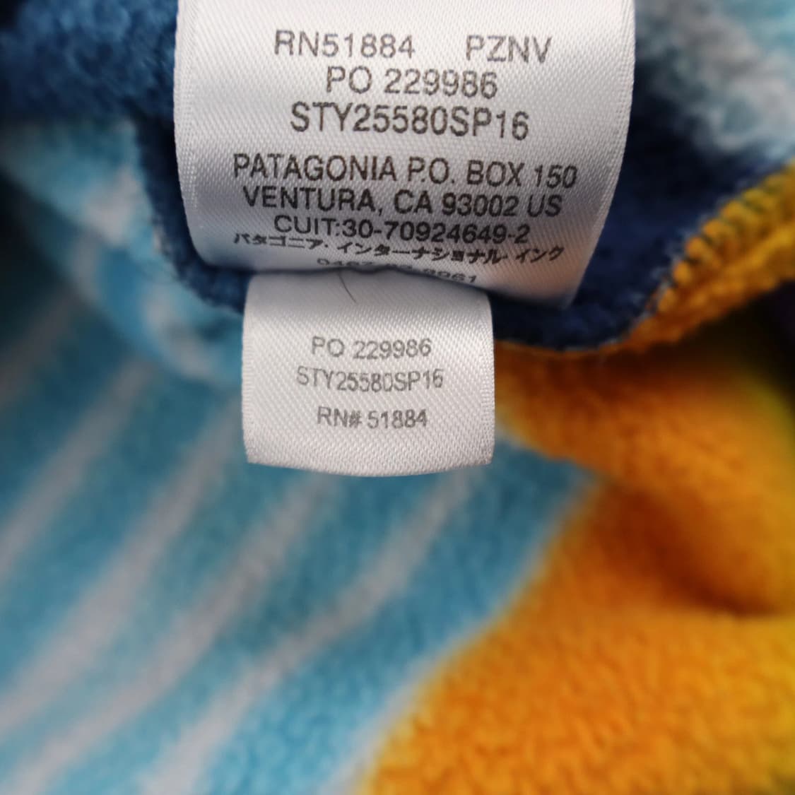 15SS 파타고니아 신칠라 스냅-T 페인티드 피츠 스트라이프 상품이미지6