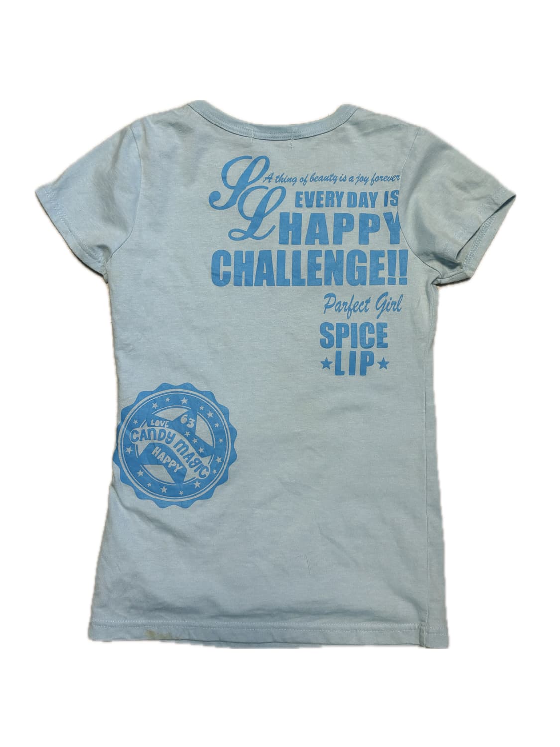 spice lip 일브 딱붙반팔티 대장템  헤이세이 팝갸루 반팔티셔츠 상품이미지2