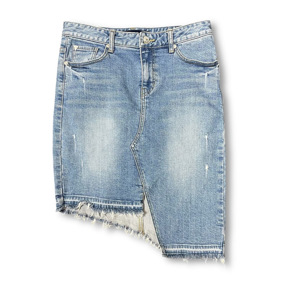 (27) GUESS 게스 언발 데님 미디 스커트 상품이미지1