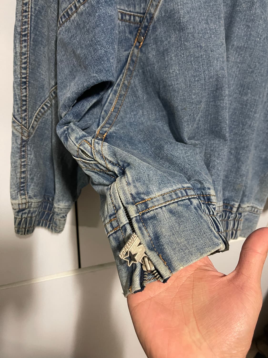 스타터 데님 하프집업 자켓 L 상품이미지5