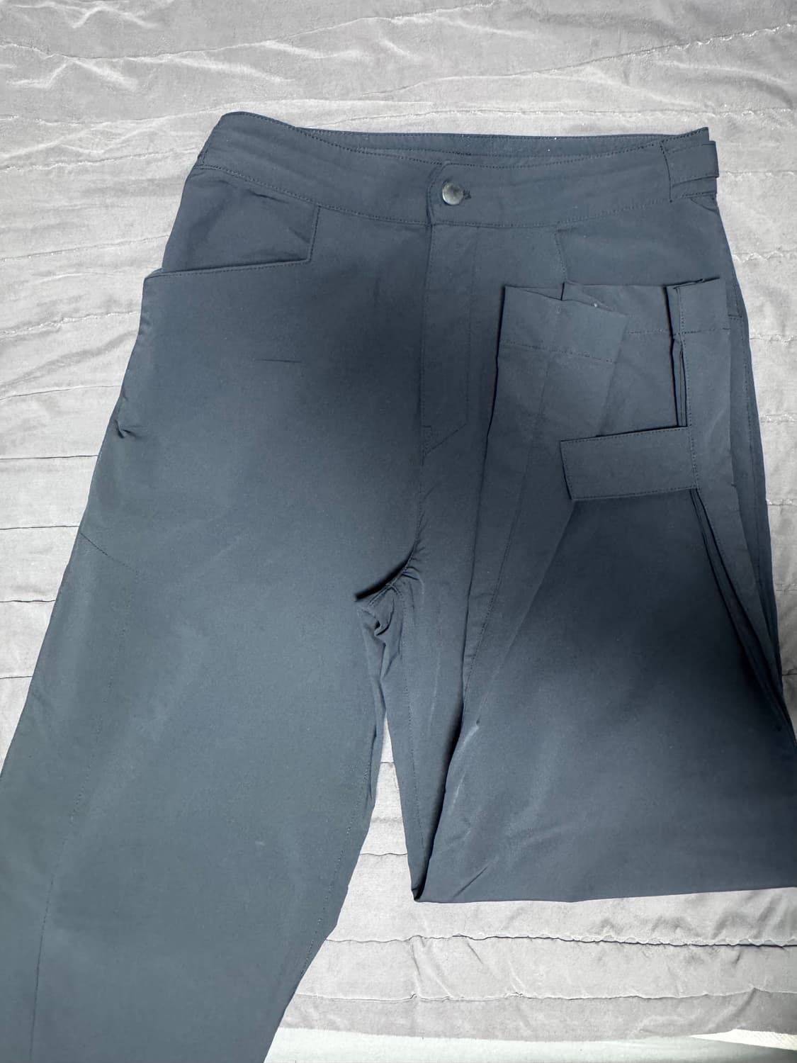 NONNOD 플렉서블 팬츠 블랙 상품이미지4