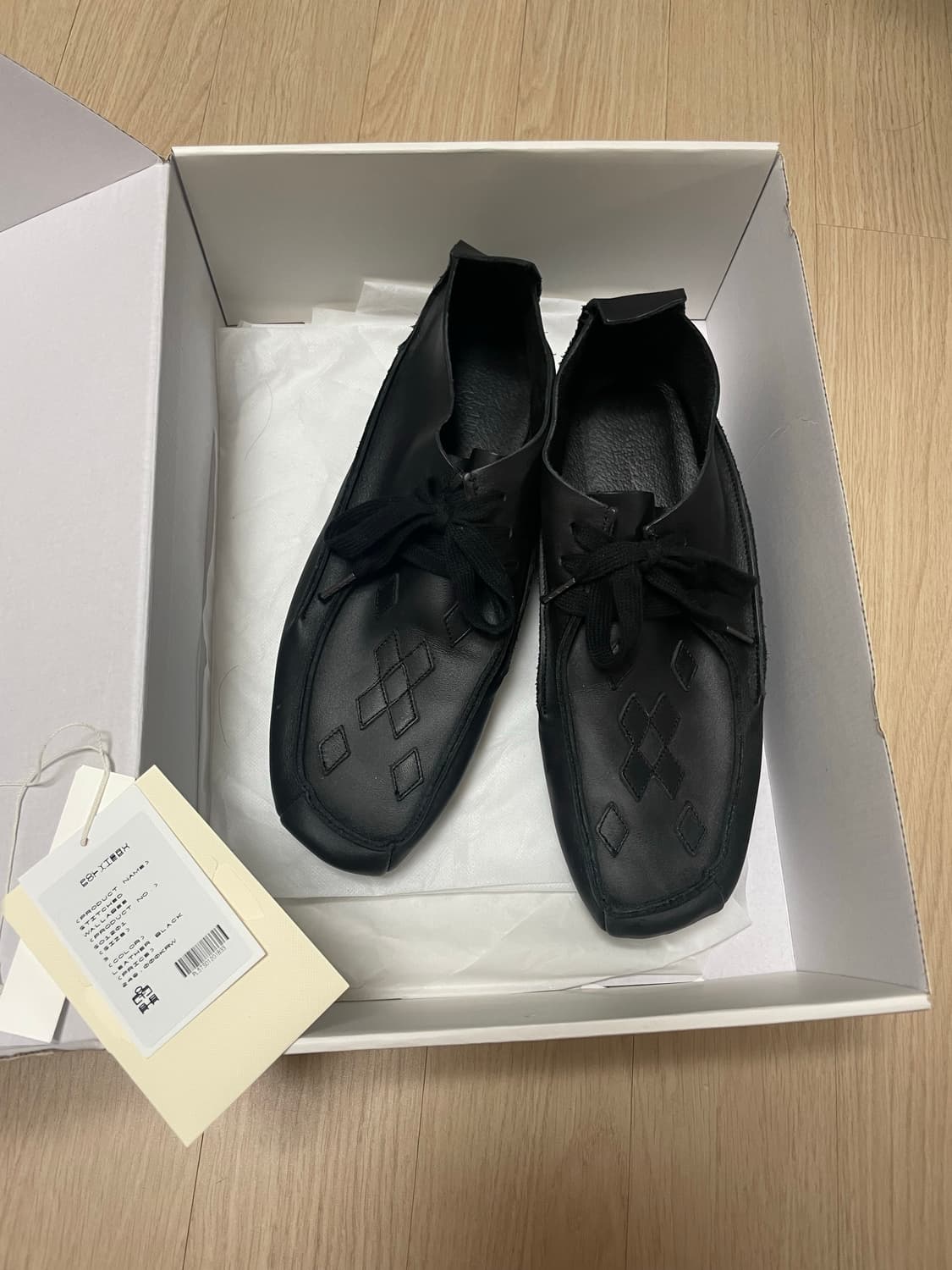 [3] 폴리테루 스티치드 왈라비 레더 블랙 상품이미지2