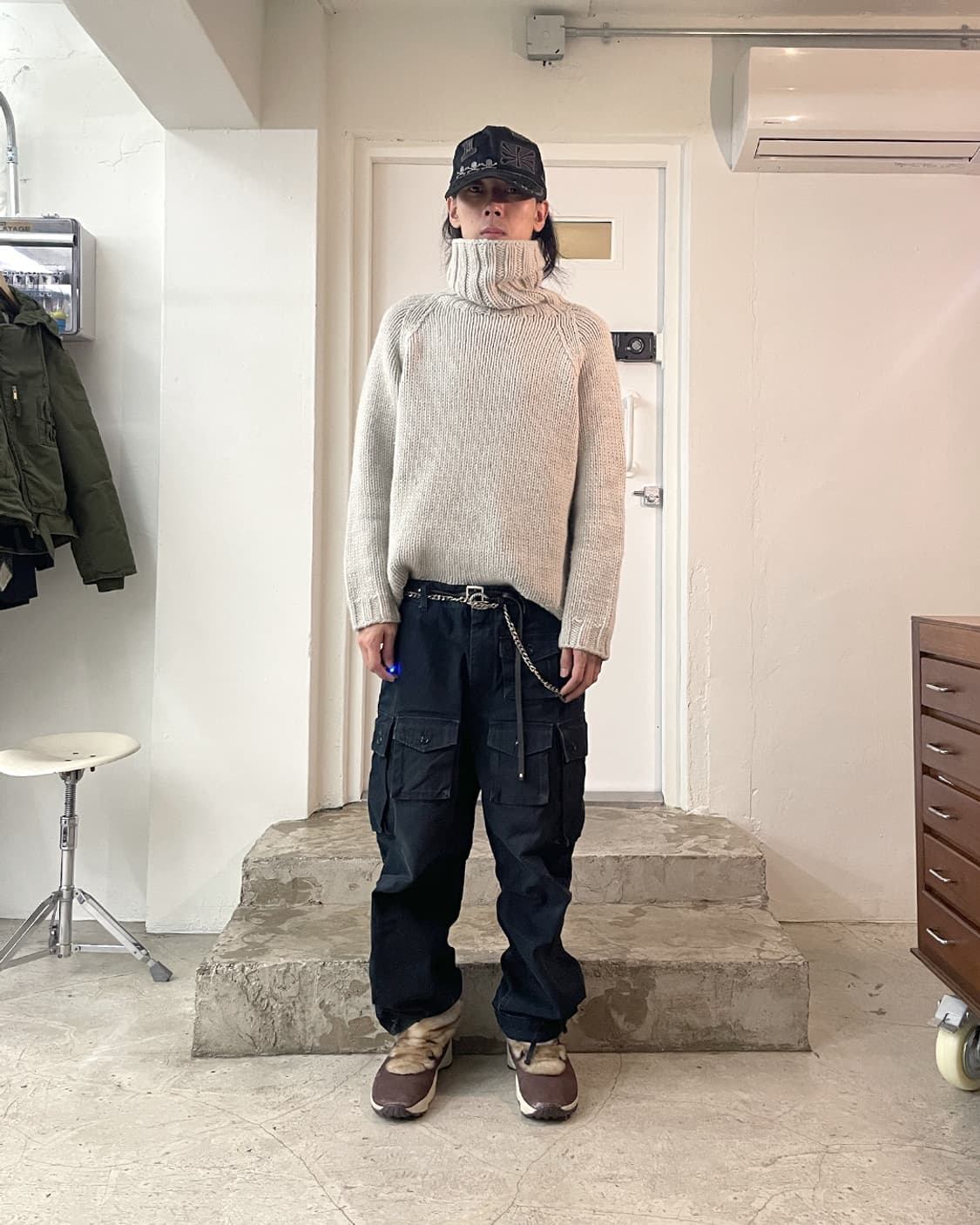 더 솔로이스트 앙고라 터틀넥 스웨터 50 상품이미지9