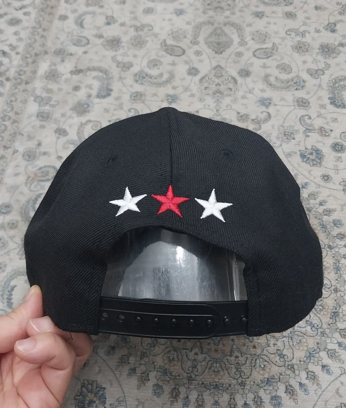 뉴에라 9FIFTY 스냅백 블랙 레드 스타 상품이미지5