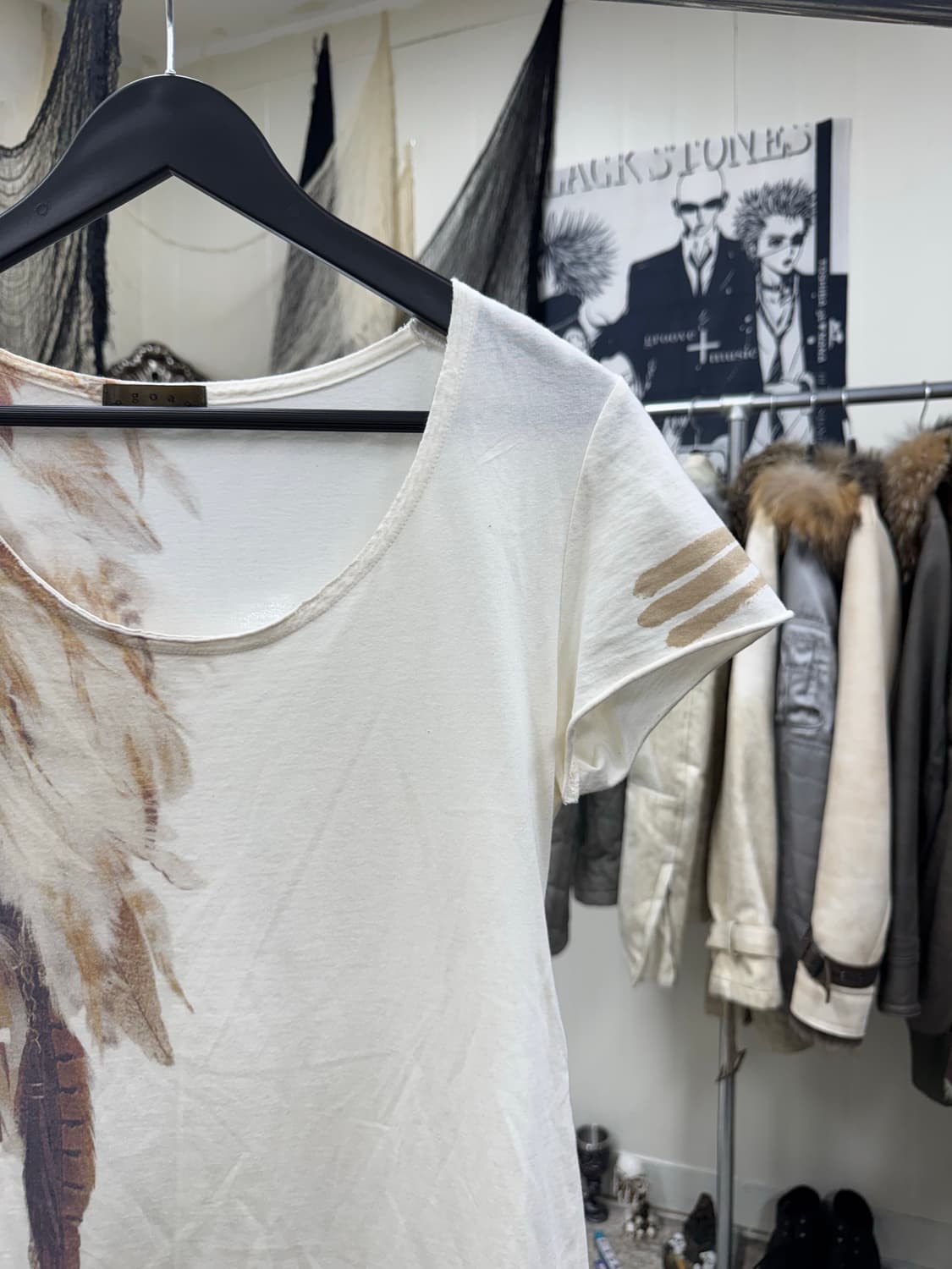 Goa 00s archive feather top 상품이미지3