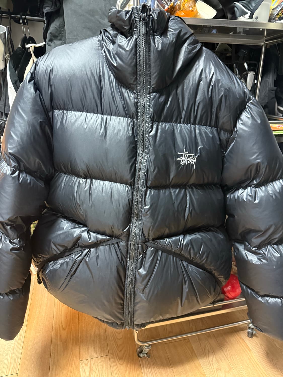 스투시 마이크로 립스탑 팬텀블랙 M사이즈 상품이미지1