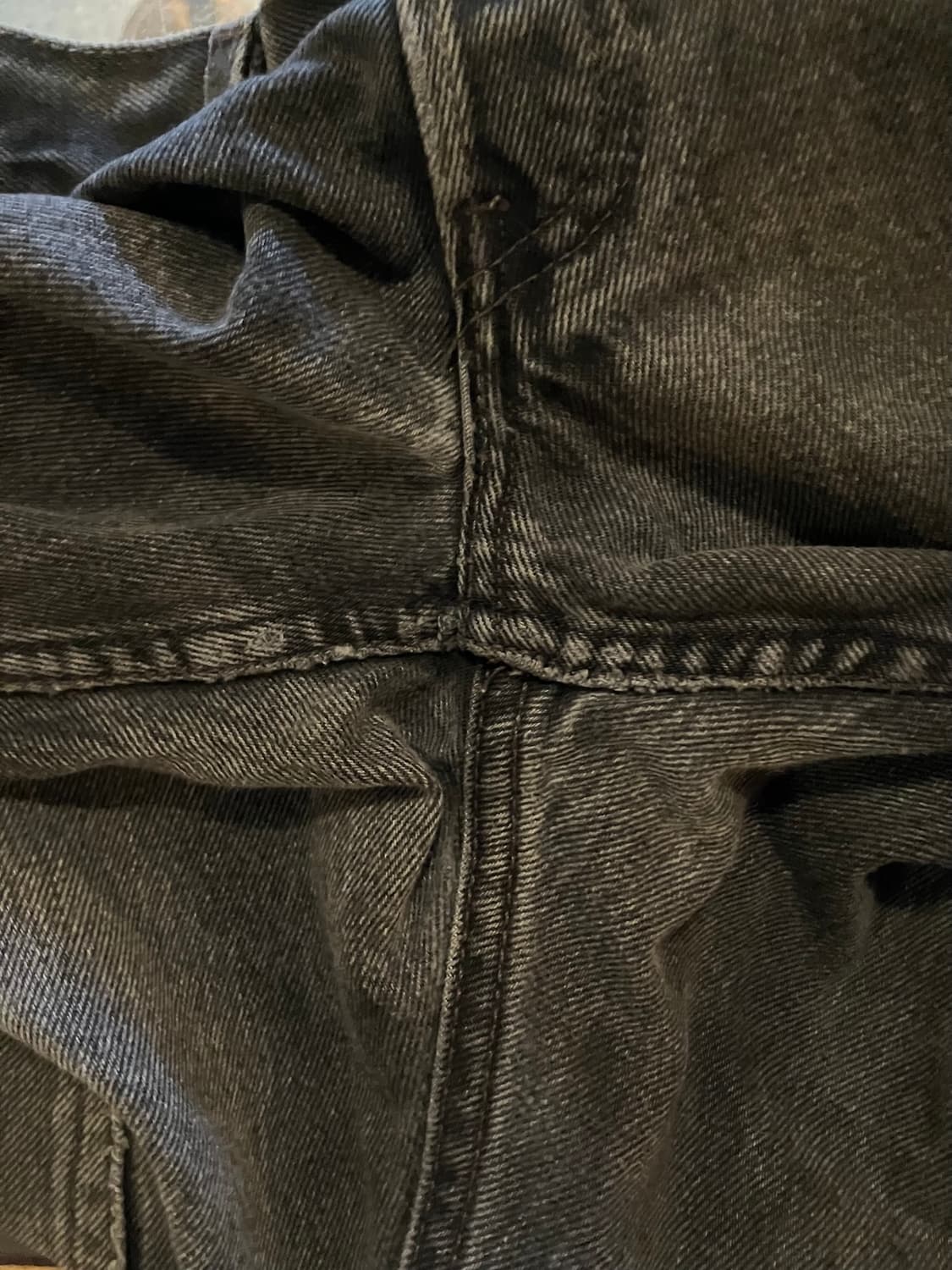 USA 빈티지 리바이스 501 0660 블랙진 흑청 데님 팬츠 상품이미지8