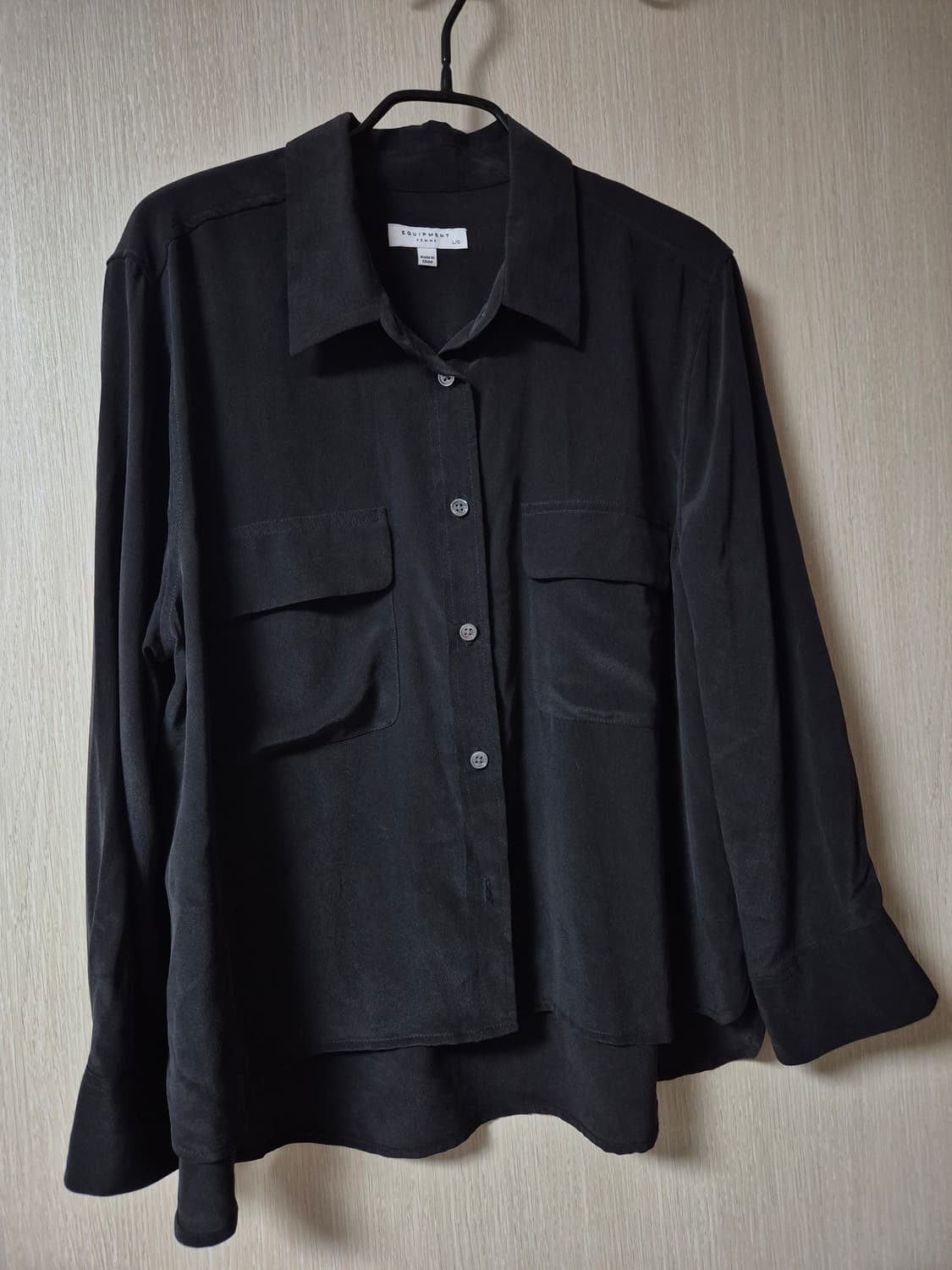 이큅먼트 실크 셔츠 실크 블라우스  라지  상품이미지1