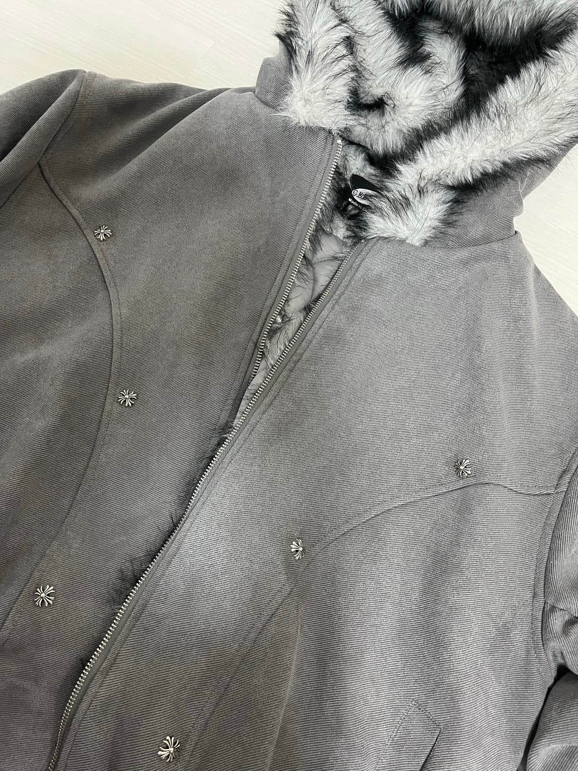 아사키프레자키 퍼자켓 m-gray 상품이미지3