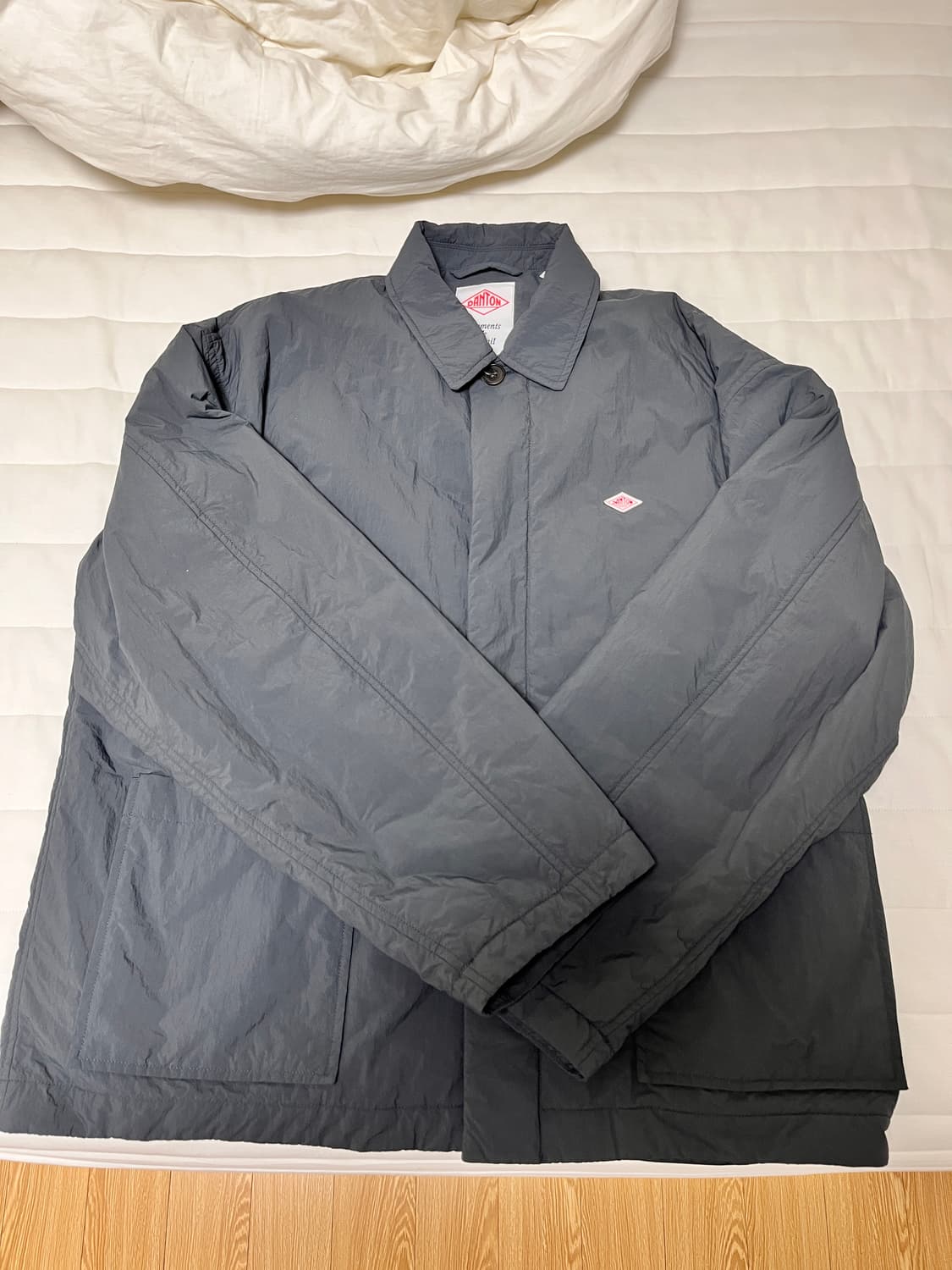 단톤 본사나일론 커버올 자켓 그레이 M사이즈 상품이미지2