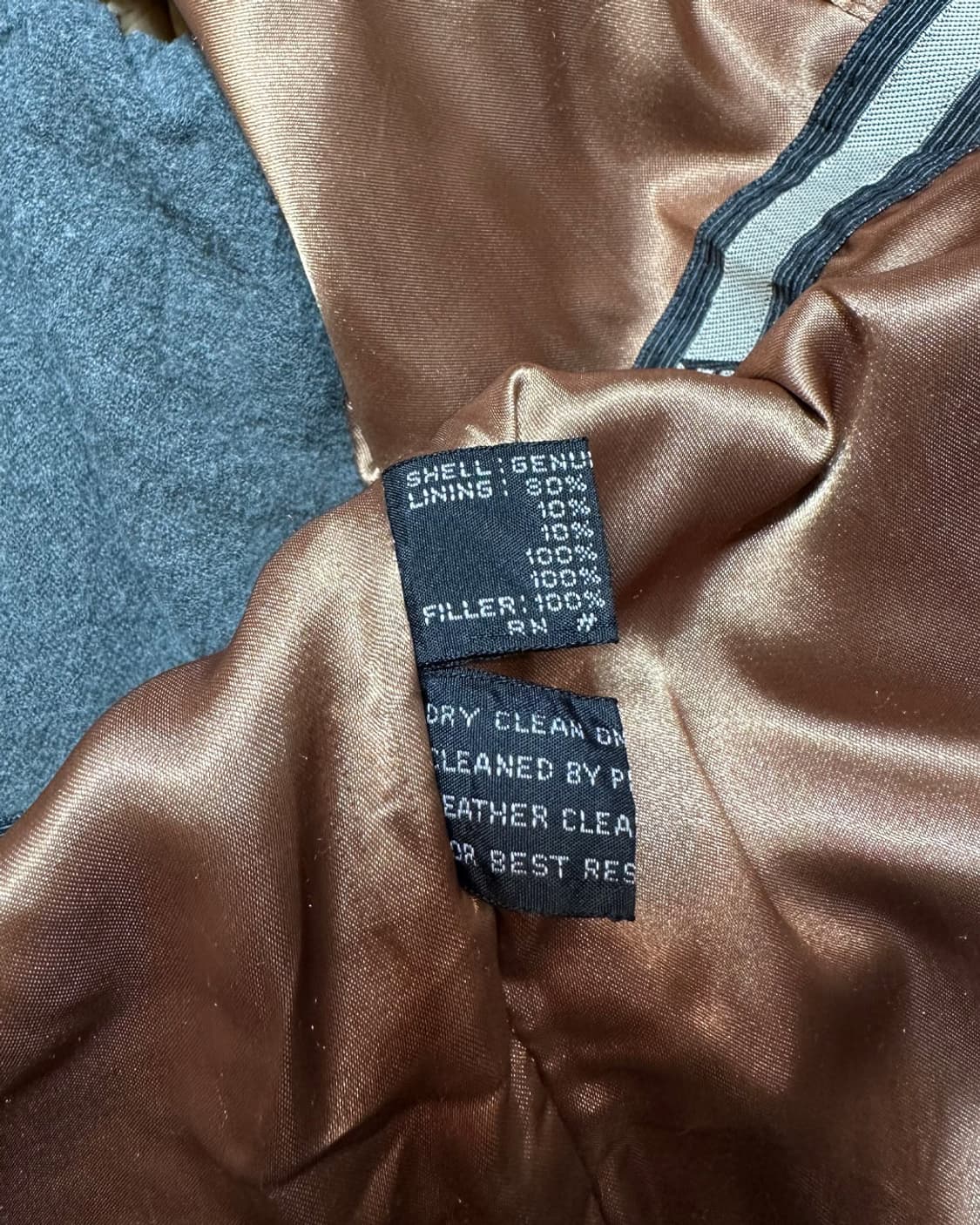 Andrew Fezza 헤비 리얼 레더 스웨이드 자켓 상품이미지9