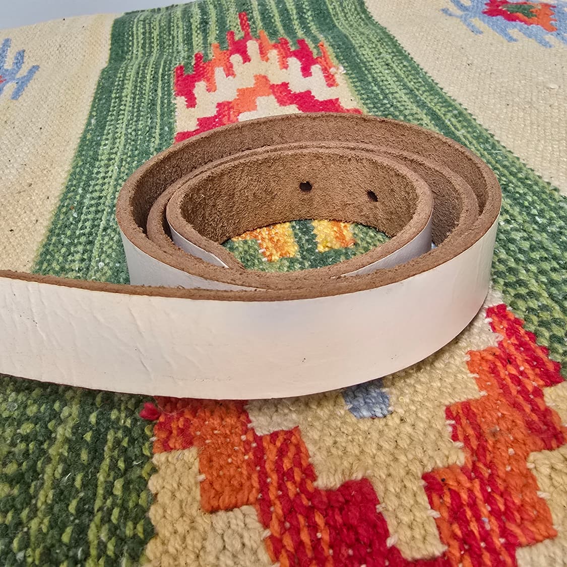 Japan Global Work Shuca카우하이드 보석장식버클 슬림벨트 상품이미지4