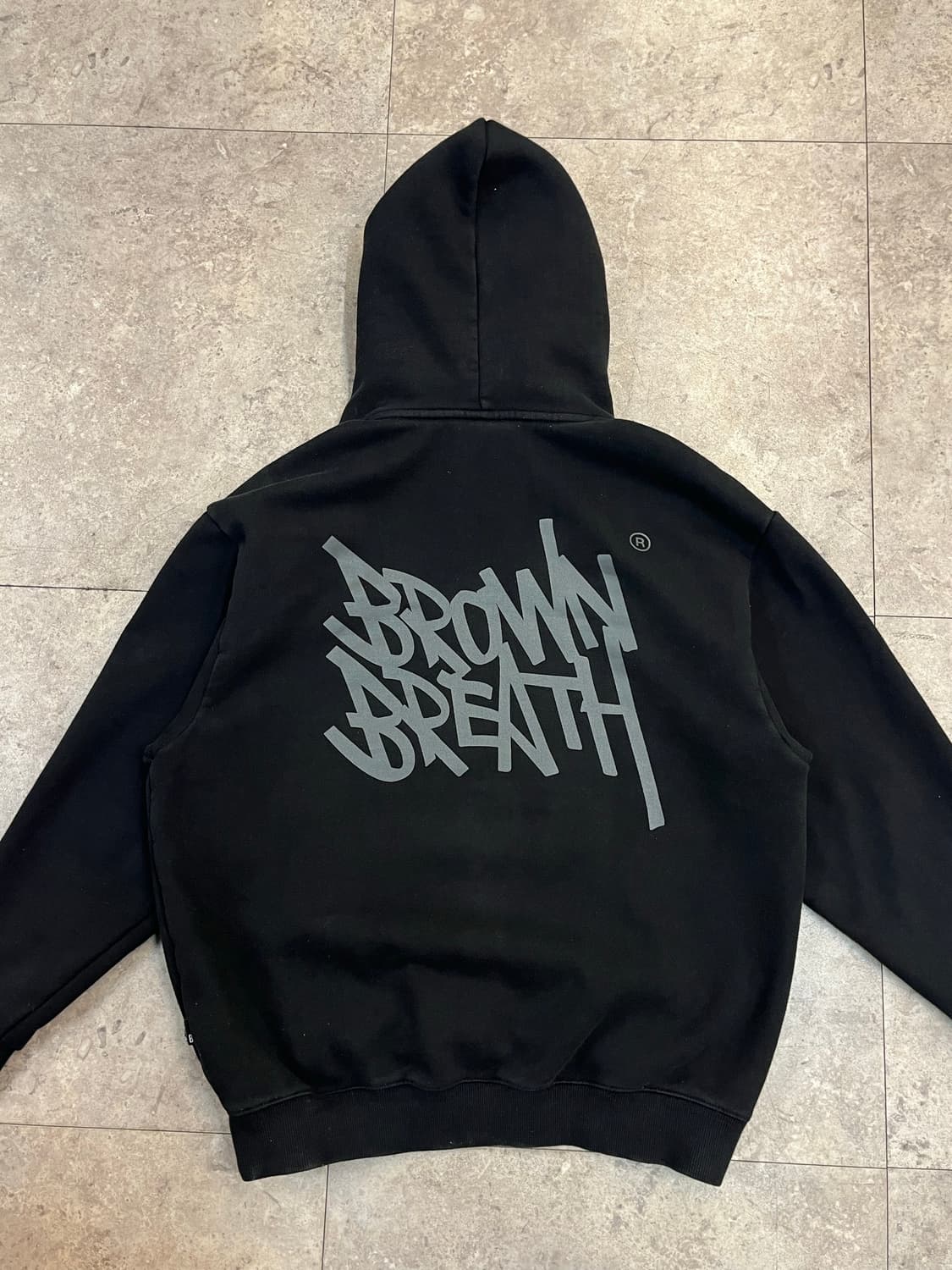 브라운 브레스 기모 후드티 블랙 S #csz2535 상품이미지8