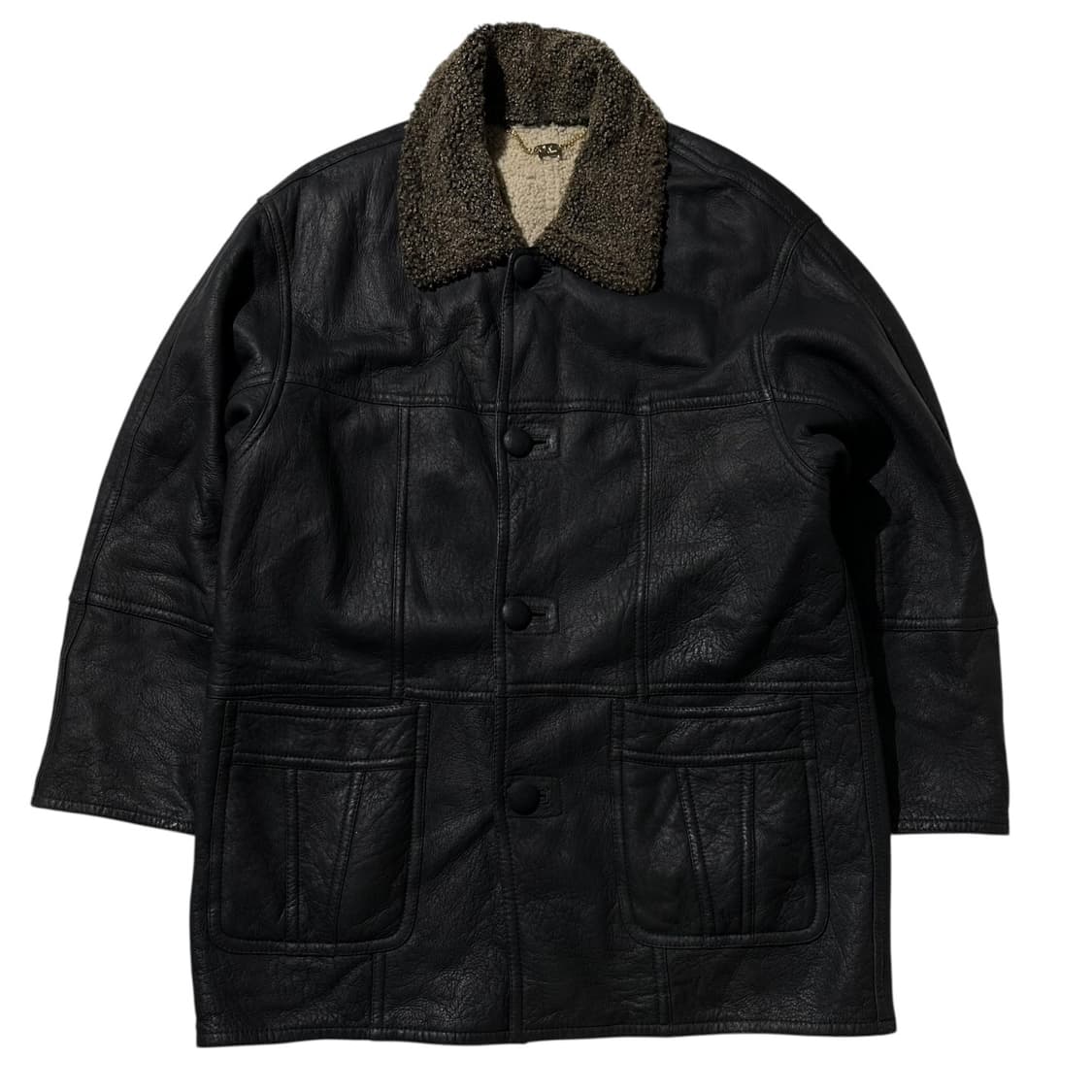 Snow Leather Australia 레더 시어링 싱글 무스탕 자켓 상품이미지2