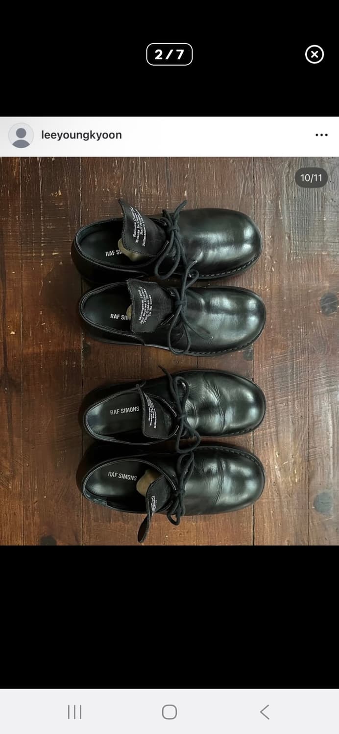 라프시몬스 20ss 더비 43사이즈 상품이미지2