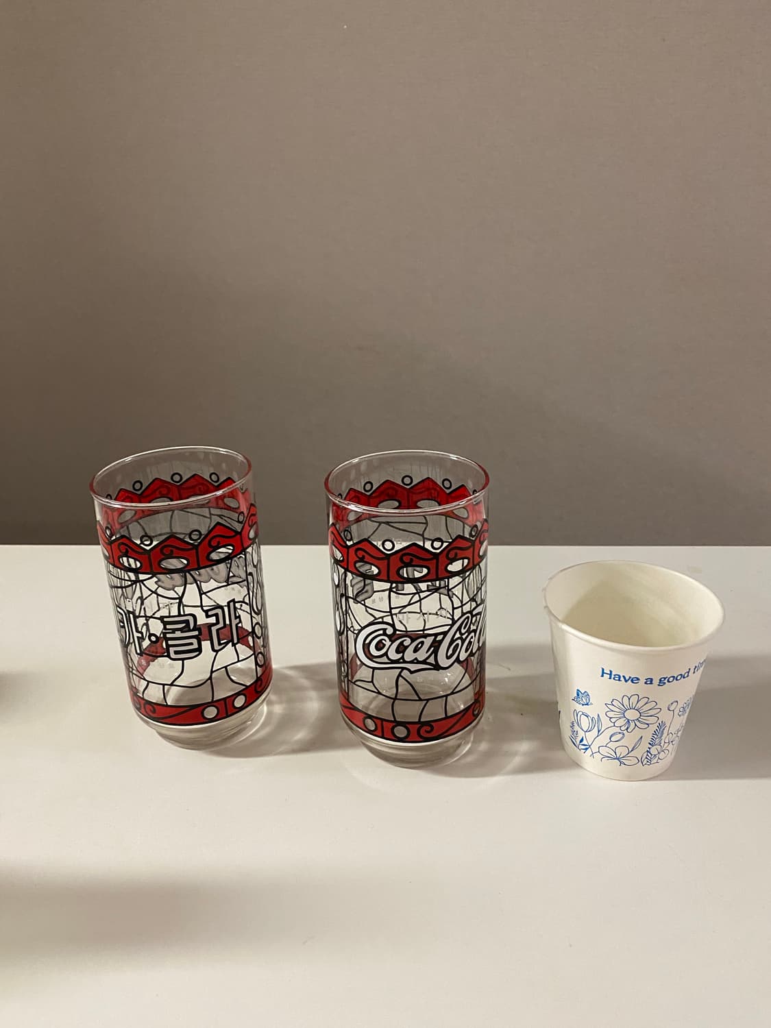 코카콜라 빈티지 유리컵 2개 세트 상품이미지5