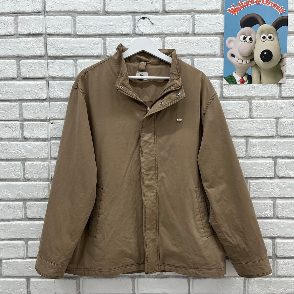 라코스테 빈티지 베이지 점퍼-XL 105 상품이미지1