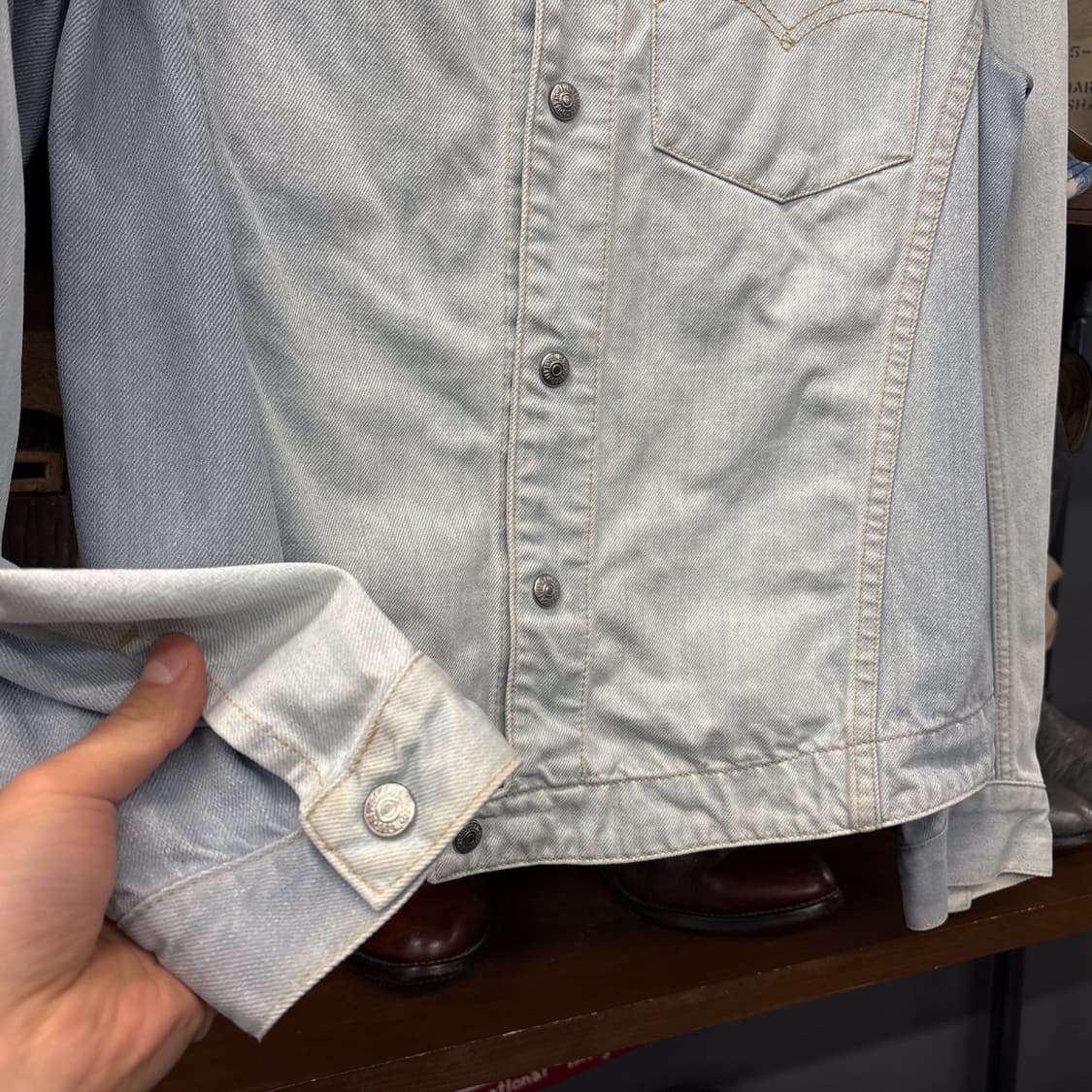 00s 리바이스 엔지니어드진 3D쉐이딩 워싱 데님 자켓 N1060 상품이미지4