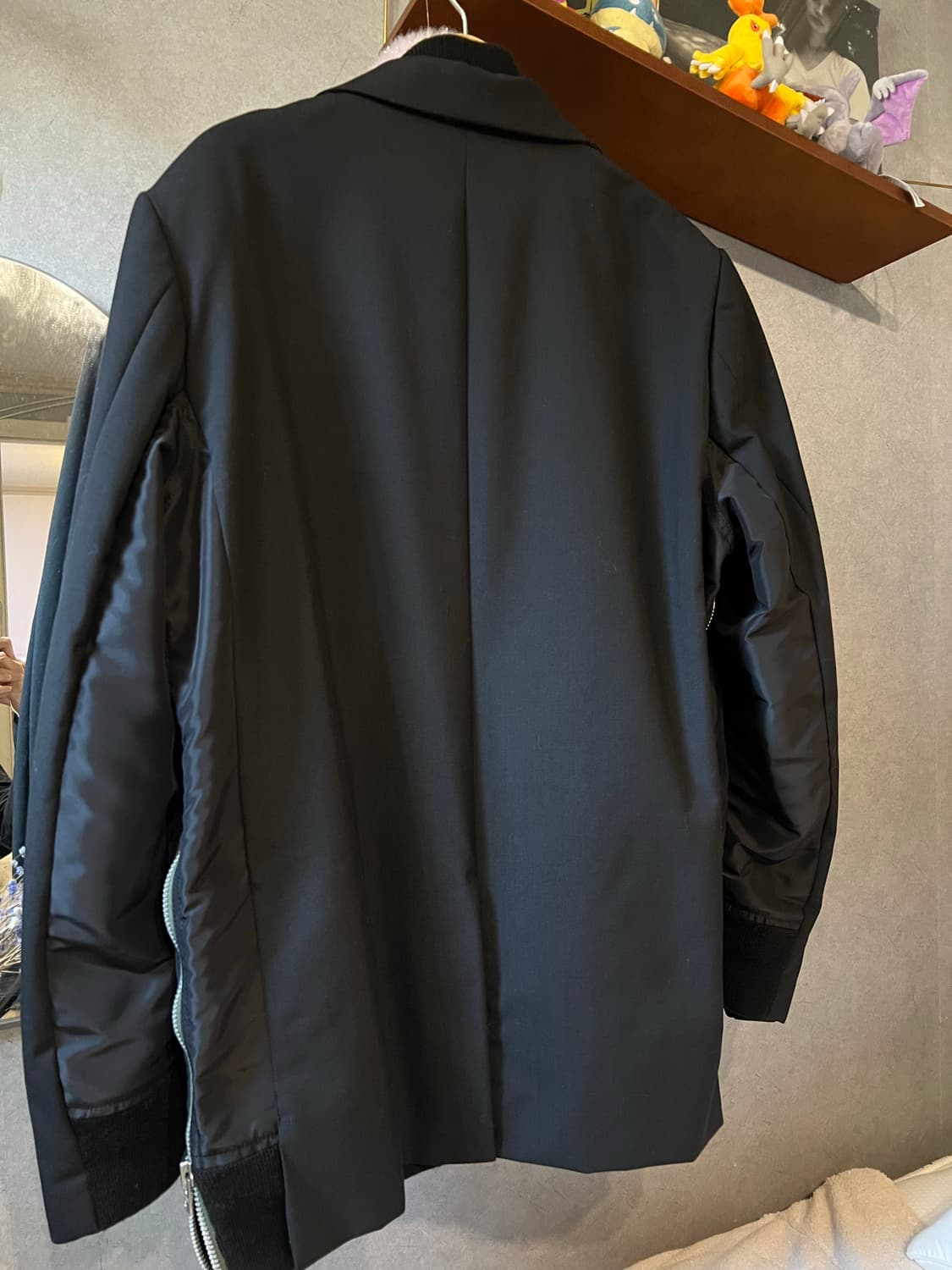 사카이 수트x나일론 트윌 자켓 ma-1 상품이미지3