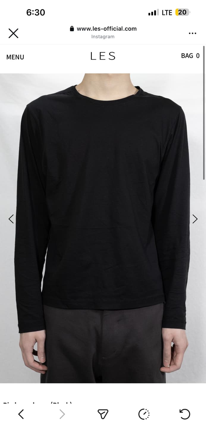 Pin longsleeve black ( 구매 ) 상품이미지1