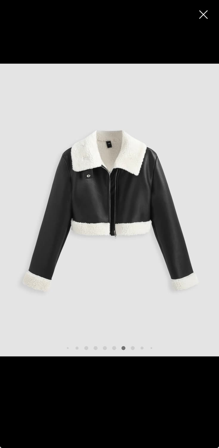 샵사이다 무스탕 블랙 상품이미지1