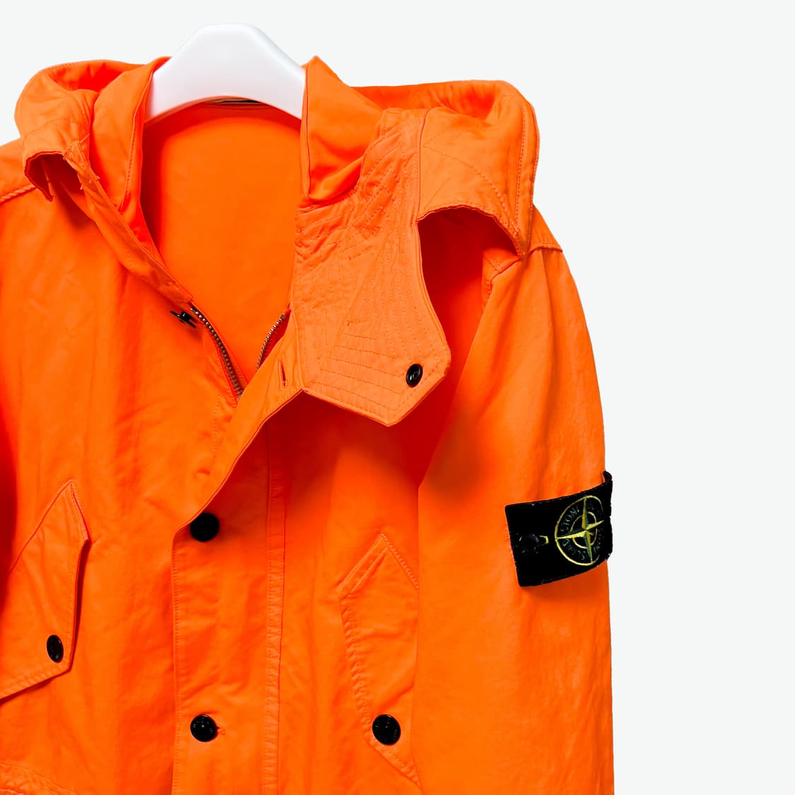 [M] 스톤아일랜드 가먼트다잉 후드 자켓 상품이미지5