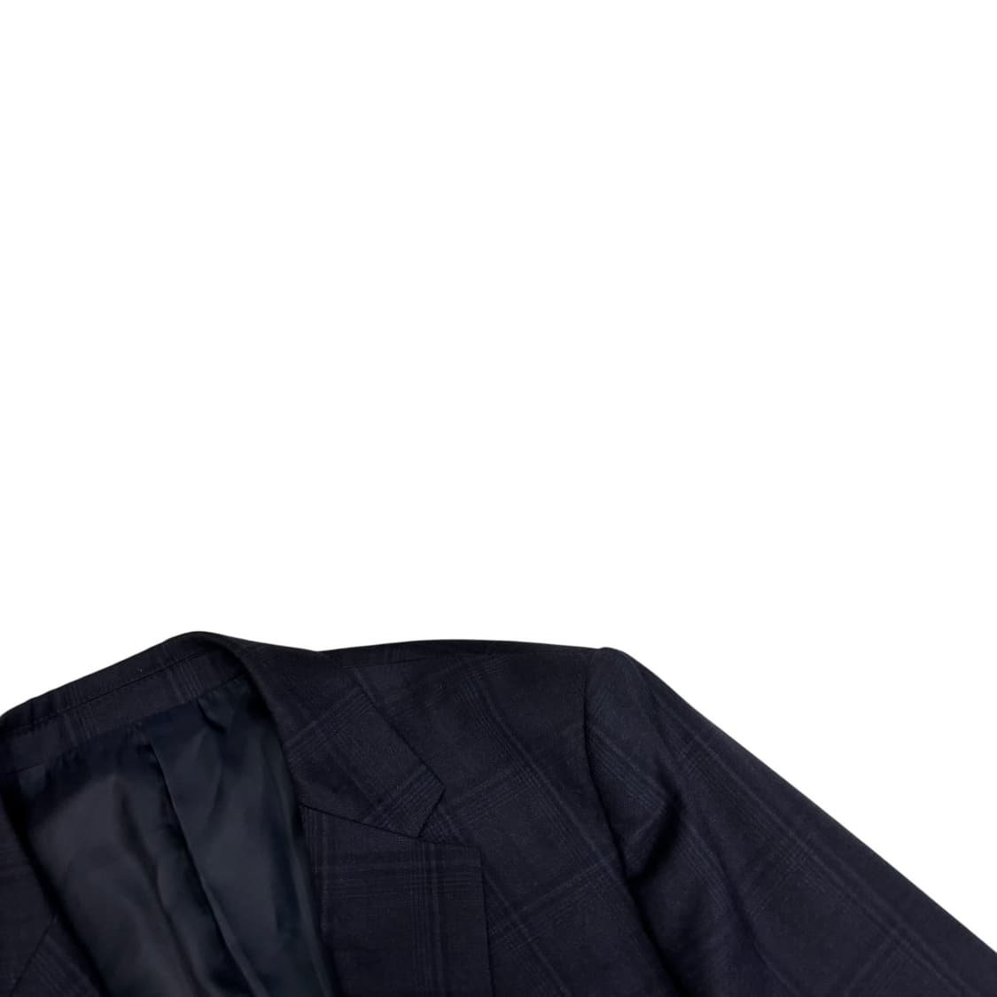 솔리드옴므 로로피아나 네이비 체크 블레이저 상품이미지3